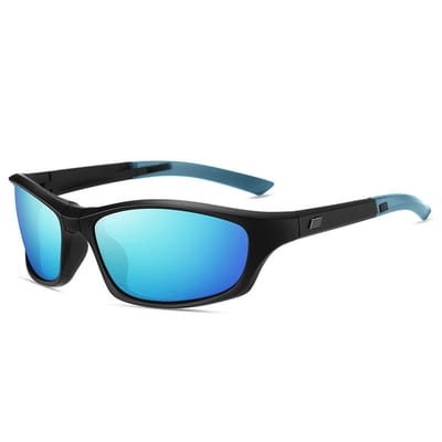 Opvouwbare Gepolariseerde Sport Zonnebril - Fietsbril - heren / dames - UV400 Bescherming - Anti-Glare & HD Zicht - Compact Design - Voor Autorijden, Vissen & Outdoor - Ideaal voor Reizen - Blauw & Zwart
