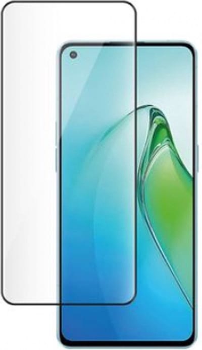 Bigben Connected, Screenprotector geschikt voor Oppo Reno 8 Pro - Anti-Fingerprint 2.5D, Transparant zwart