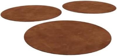 Cortenstaal Staptegel - Tuintegel Rond - Tuinpad Aanleggen - 3mm Dik Cortenstaal - 75 cm Diameter - Roestkleur