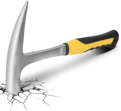 Allecto - Geologische Hamerset - Dubbelzijdige Flat Mouth Hammer
