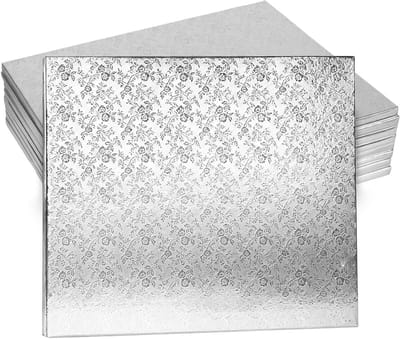 8 Stuks Rechthoekige Taartbodems 40 x 30 x 1,2 cm voor Feesten en Bruiloften, Ideaal voor Taartdecoratie en Bakken