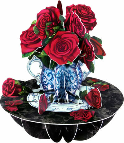 3D kaart Rozen - Santoro London Pirouettes
