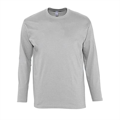 SOL'S T-Shirt Monarch Long Sleeve L241 - Grey Melange - L