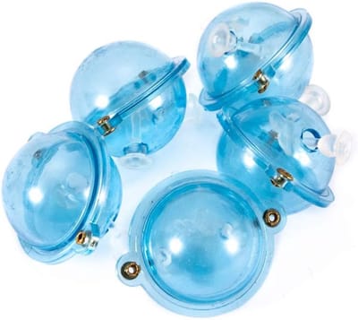 Set van 5 Vissersvlotters van ABS Plastic - Drijfbollen voor Buitenactiviteiten in Blauw en Rood, 25/32/40/47mm - Perfect voor Hengelsport en Visaccessoires