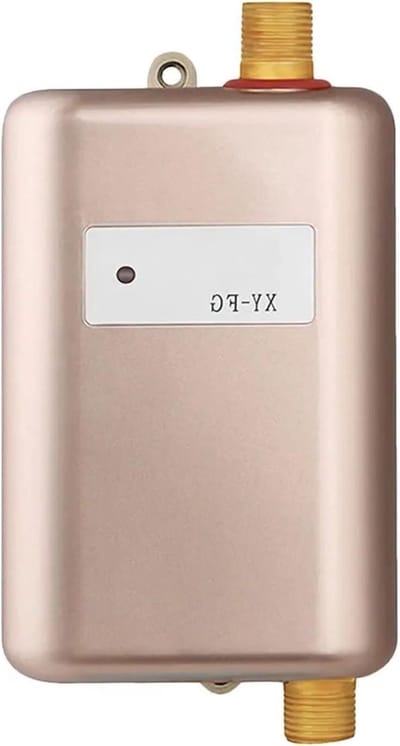 Waterverwarmer Elektrisch - Boiler Keuken Badkamer - Direct Warm Water - Snelle Verwarming - 3800W - Goud