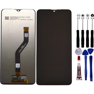 Scherm voor Samsung A20S SM-A207F zwart LCD + gereedschap + lijm