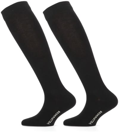 Kniekousen van katoen - Black - 19-22 - 2 paar
