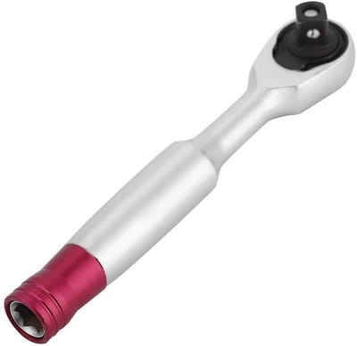 Dailygoods- Ratelsleutel Mini - 1/4 Inch - Steeksleutelset - Ratelset - Schokbestendig - Antislip Handvat - Professioneel Gebruik - Steeksleutel