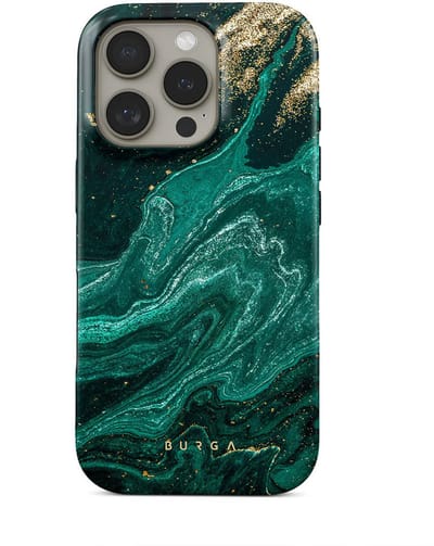 BURGA Telefoonhoesje voor iPhone 16 PRO - MagSafe-compatibel - Schokbestendige Hardcase Hoesje - Emerald Pool