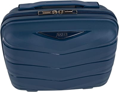 Toilettas Koffer - Schoonheidskoffer Organizer - Reis Make-up Opbergen - Hard Shell ABS - 30x25x16 cm - Denim Blauw