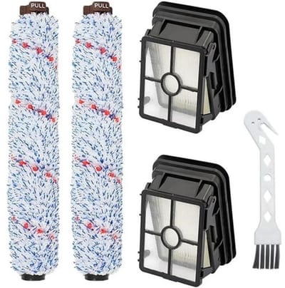 Vervangingsonderdelen Geschikt voor Bissell Crosswave 1866/1868/1926/1785 stofzuigers, waaronder 2 Crosswave 1868 rolborstels en 2 Crosswave 1866 filters.