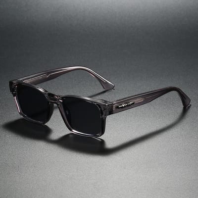 Nieuwe, hoogwaardige vierkante zonnebril voor heren met metalen frame, CP UV 400-bescherming, geschikt voor dames, ideaal voor reizen, wandelen, strand en vissen. 1PC