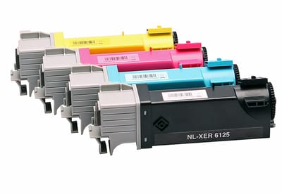 Set 4x ABC huismerk toner geschikt voor Xerox Phaser 6140 6140DN 6140N
