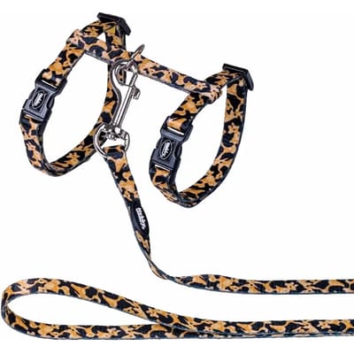 Harnas en lijn voor kat Nobby Pet Leopard