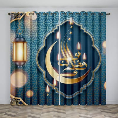 2 stuks Roze Ramadan Keukengordijnen Luxe Raambekleding Voor Keuken Slaapkamer Café Woonkamer Huisdecoratie 1x50W60H(CM)&Grommet Top
