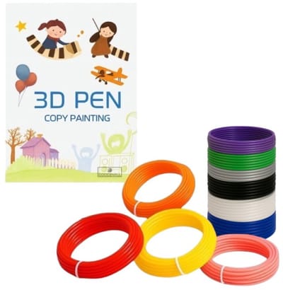 Goodz4All 50 Meter 3D Pen Vullingen 3D Printer Filament PLA en Patronenboek met 40 Sjablonen en Handige Overtrekkaart - DIY - Knutselen - Tekenset - Educatief speelgoed - 1.75 MM