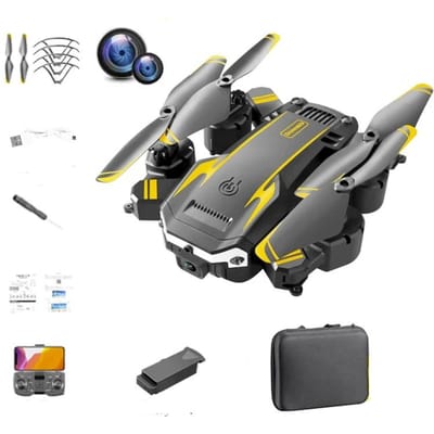 Nieuwe S6 HD Drone Luchtfotografie Obstakel vermijden Quadcopter Helikopter Afstandsbediening Drone Speelgoed Afstandsbediening Vliegtuigen voor kinderen 1 battery geel