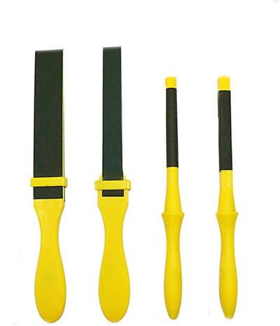 Dailygoods- Schuurpapier Set 4 Stuks - Schuurpapier Stok - Handmatig Polijsten - Hoogwaardige Materialen - Duurzaam - Comfortabele Grip - Schuurgereedschap