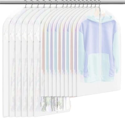 Kledinghoezen - Kledingbeschermers - Garderobe Organiseren - Stofbestendig - 60 x 120 cm - Transparant