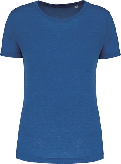 PROACT® Damessport-T-shirt triblend met ronde hals PA4021 - Sporty Royal Blue Heather - XS