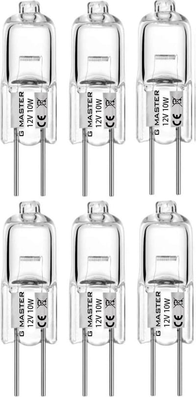G Master G4 Halogeen lichtbron - 12V - 10W - Halogeen lamp - 6 stuks
