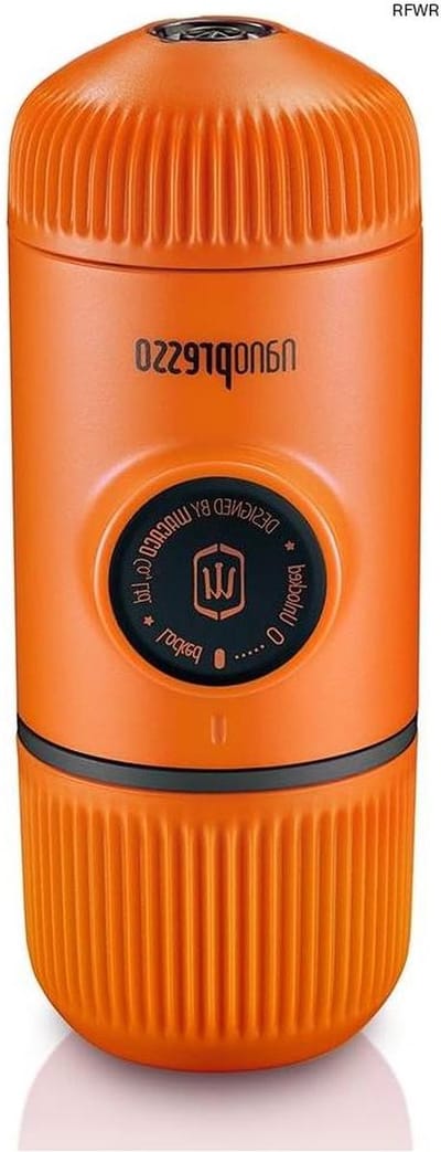 Espressomachine Handmatig - Koffiezetter Draagbaar - Koffie Maken - 18 Bar Druk - 80 Milliliter - Oranje