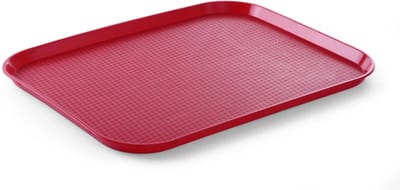 HENDI Groot fastfood dienblad – rood – 350x450 mm – polypropyleen – niet vaatwasserbestendig