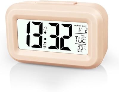 Digitale Wekker Nachtkastje - Duidelijk LED Display & Nachtlicht - Met Temperatuur, Snooze & Alarm - Compact en Stil - Voor Slaapkamer en Bureau - digitale wekker klok met licht en temperatuur display