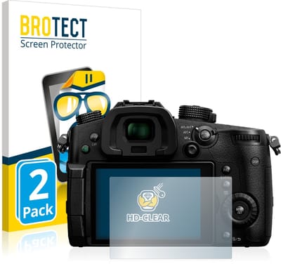 BROTECT - Screenprotector voor Panasonic Lumix DC-GH5 / DC-GH5S - Folie Beschermfolie transparant 2 Stuks