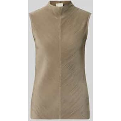 slim fit top met labeldetail