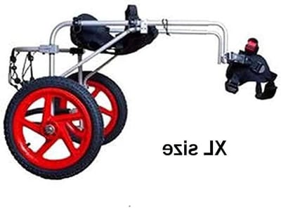 Hondenwandelwagen - Mobiliteitshulpmiddel - Honden Ondersteunen - Verstelbaar Ontwerp - 2 Wielen - Metaal