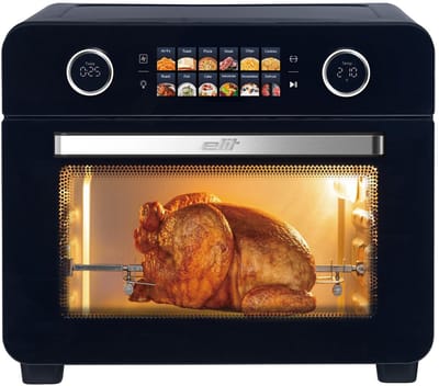 Elit Airfryer oven 25L- 12 in 1 heteluchtoven- 2250W- met touchscreen- grill, bak en frituur- mini oven voor gezin.