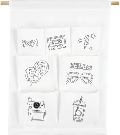 Creativ Company Katoenen Hangende Organizer Yay 46 cm Wit