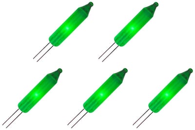OE Lightning Reserve Kerstlampjes - 5 stuks - Zonder Fitting - 2.5V/0.425W - Groen Licht