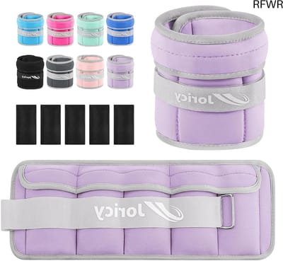 RFWR® Verstelbare Gewichtsmanchetten voor Voeten en Handen - Ideaal voor Fitness, Hardlopen en Joggen - Gewichten van 1 tot 10 kg
