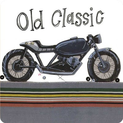 Alex Clark Onderzetters OLD CLASSIC BIKE ~ KLASIEKE MOTOR