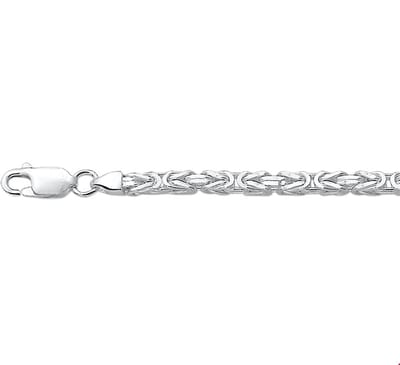 Zilveren Collier konings 3 1002044 60 cm