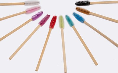 Wenkbrauw borsteltjes - Brow spoolie - Wimper borsteltje - Bamboo - 10 stuks - Duurzaam