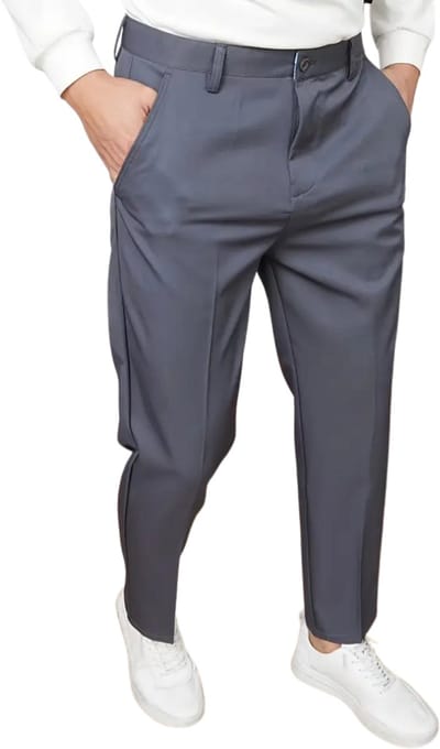 Bovista Pantalon Heren - Chino - Golfbroek - Nette Broek - Elastische Tailleband - Volwassenen - Grijs - 44