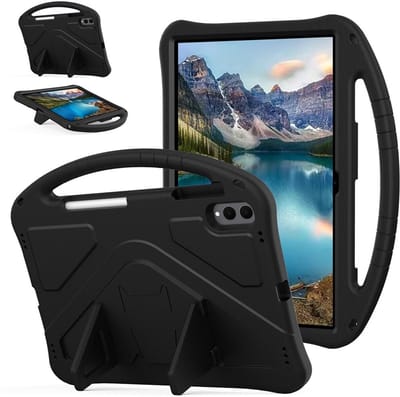 Coverup Tablethoes geschikt voor Samsung Galaxy Tab S11 Ultra Hoesje - ShockProof Kids Case - Zwart