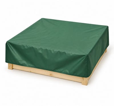 VHV - Zandbakhoes - Afdekzeil voor Zandbak 120 x 120 cm - Beschermhoes voor Tuin, Speelplek en Buiten