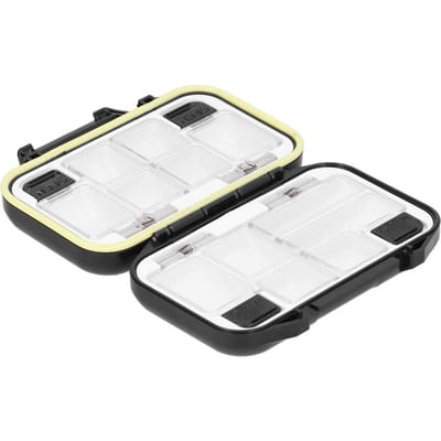 Boîte de Pêche Multi-Compartiments Détachable Étanche Rangement Appâts Leurres Hameçons Noir white