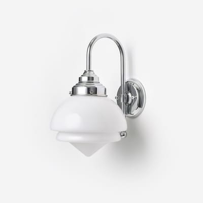 Wandlamp Small Pointy Meander Chroom - Art Deco Trade