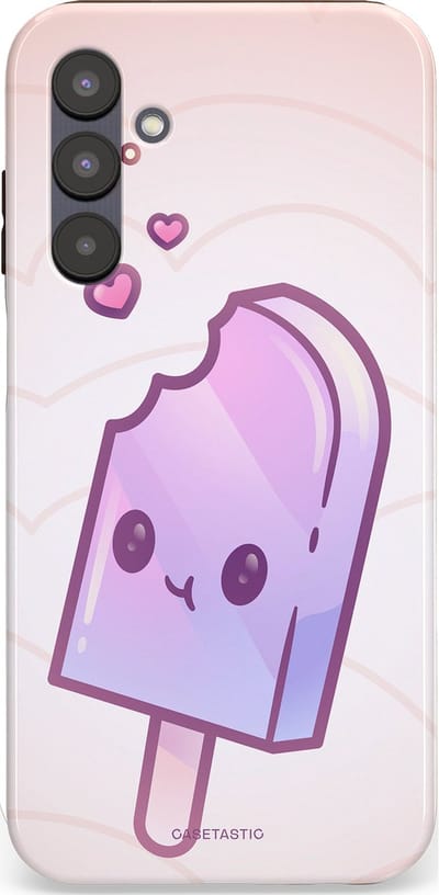 Casetastic Hoesje Geschikt voor Samsung A25 - Stijlvolle Beschermende Duo-layer Case - Zacht Paars IJs