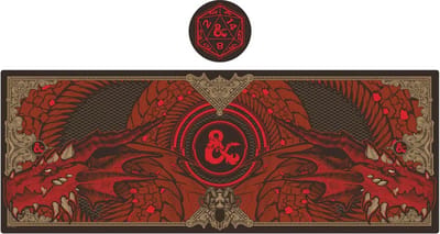 FaNaTtik Dungeons & Dragons - Bureauonderlegger & Onderzetter Set - XL Desk Pad - Antislip Basis
