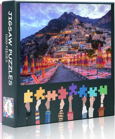Puzzel Volwassenen - Legpuzzel Landschap - Ontspanning Thuis - 1000 Stukjes - 27.5 x 50 cm - Positano Amalfi