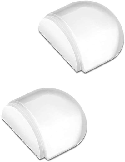 Dailygoods- Vloerdeurstoppers 2 Stuks - Zelfklevende Deurstopper - Transparante Deurstopper - Geschikt voor Harde Vloeren - Bescherming voor Meubels en Muren - Eenvoudig te Installeren