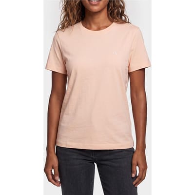 Calvin Klein Short Sleeve Monogram Crew Tee Mangano Calcite Taglia: XS | Maglie Sportivi Outlet | Donna