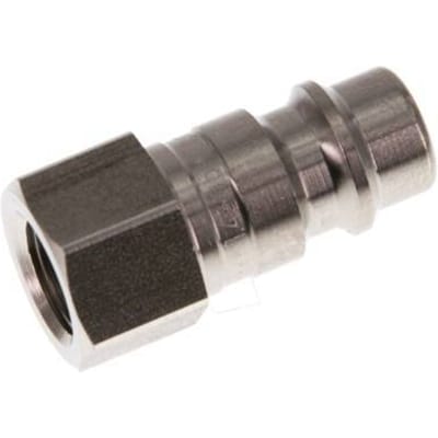 RVS DN 7.2 (Euro) Luchtkoppeling Insteeknippel G 1/8 inch Binnendraad - CLP7-F-S-018