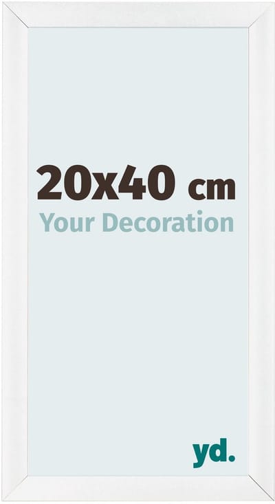 Your Decoration - Fotolijst 20x40 cm - MDF - Wit Hoogglans - Pisa